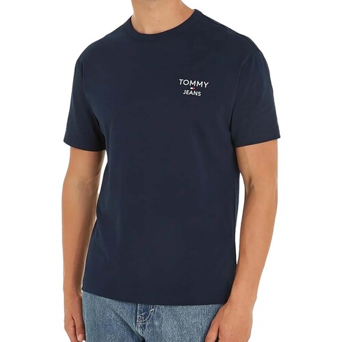 Kleidung Herren T-Shirts & Poloshirts Tommy Jeans Tjm Reg Corp Tee Ext Blau