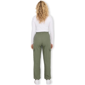 Only Noos Caro Pull Up Trousers - Oil Green Grün