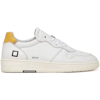 Date  Sneaker M997-CR-CA-HY - COURT CALF-WHITE YELLOW