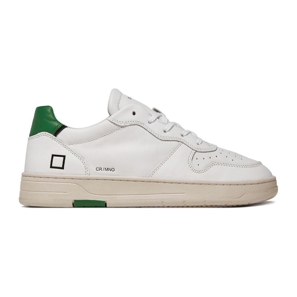 Schuhe Herren Sneaker Date M997-CR-CA-WG - COURT CALF-WHITE GREEN Weiss