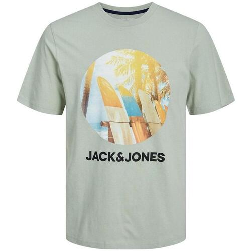 Kleidung Herren T-Shirts Jack & Jones  Grün