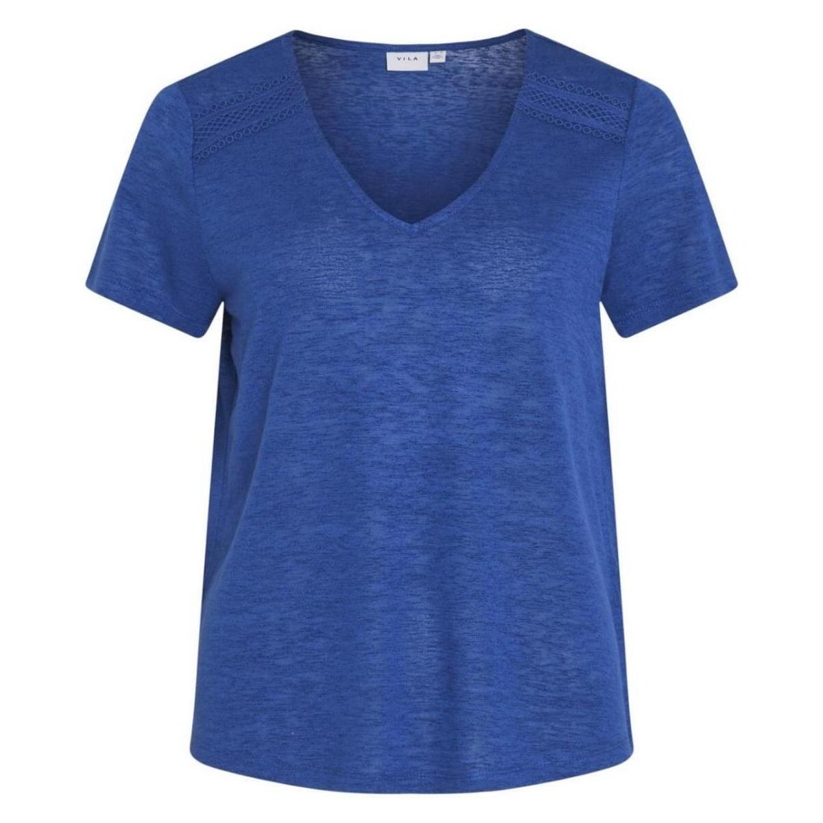 Kleidung T-Shirts & Poloshirts Vila  Blau