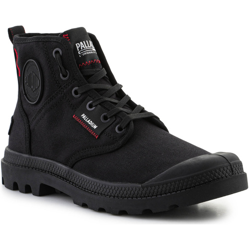 Schuhe Herren Sneaker High Palladium Pampa Hi Patch 79117-008-M Black Schwarz
