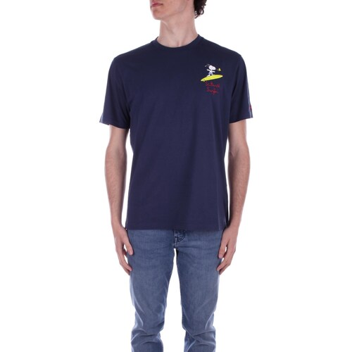 Kleidung Herren T-Shirts Mc2 Saint Barth TSHM001 Blau