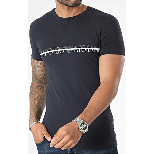 Kleidung Herren T-Shirts Emporio Armani 111035 4R729 Blau