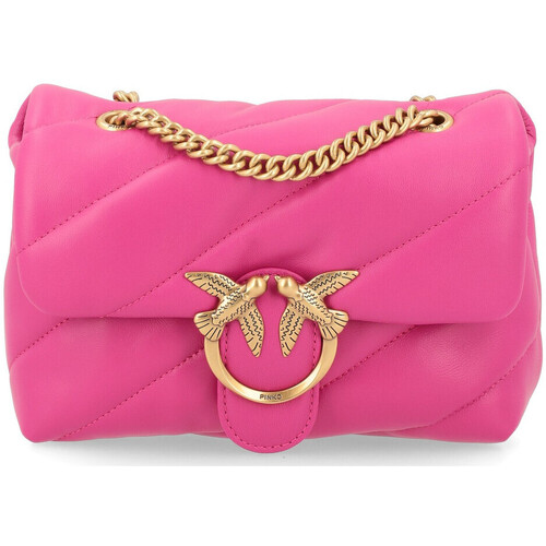 Taschen Damen Taschen Pinko Tasche  Mini Love Bag Puff Maxi Quilt in fuchsia Leder Other