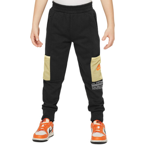 Kleidung Jungen Hosen Nike 86L752 Schwarz