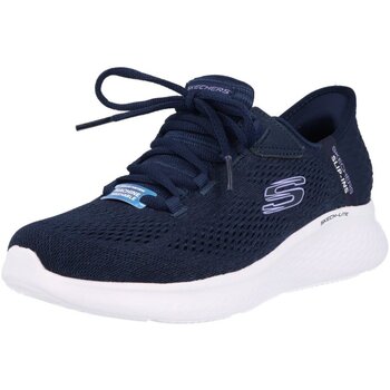 Schuhe Damen Slipper Skechers Slipper SKECH-LITE PRO - NATURAL BEAUT 150012 NVLV Blau