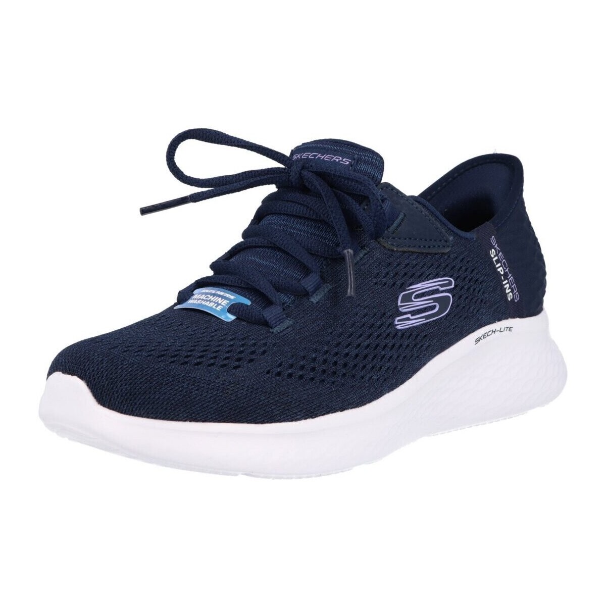 Schuhe Damen Slipper Skechers Slipper SKECH-LITE PRO - NATURAL BEAUT 150012 NVLV Blau