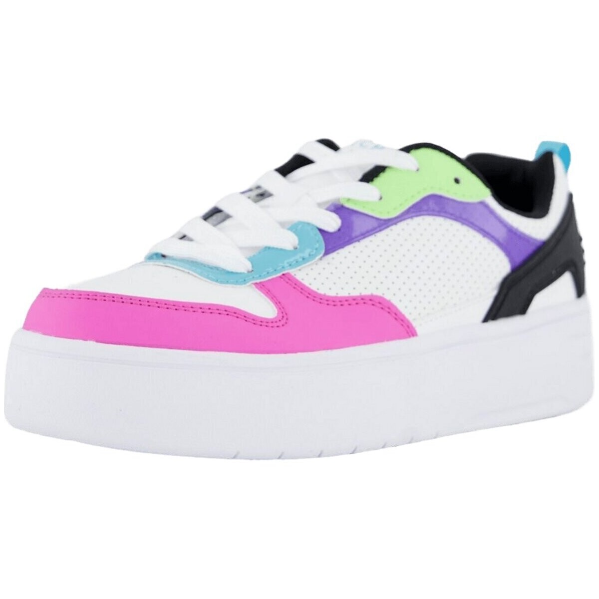 Schuhe Mädchen Sneaker Skechers Low COURT HIGH-CLASSIC CRUSH 310191L WBMT Multicolor