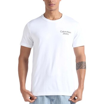 Kleidung Herren T-Shirts & Poloshirts Ck Jeans Eclipse Graphic Tee Weiss