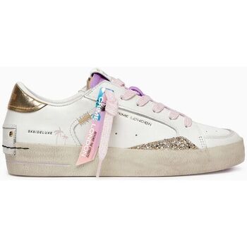Crime London SK8 DELUXE 27102-PP6 WHITE/GOLD/PINK Weiss