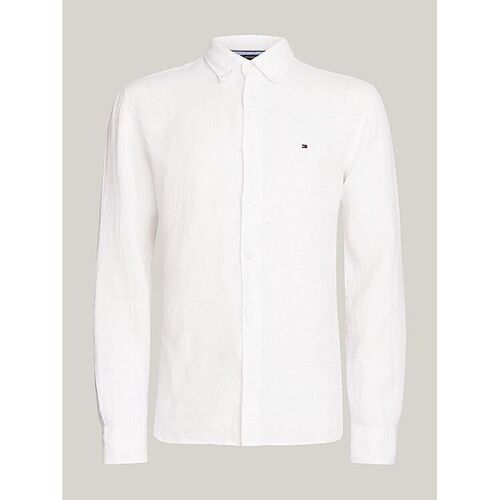 Kleidung Herren Langärmelige Hemden Tommy Hilfiger MW0MW34602-YCF OPTIC WHITE Weiss