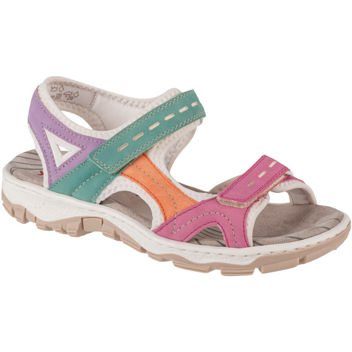 Schuhe Damen Sportliche Sandalen Rieker Sandals Multicolor