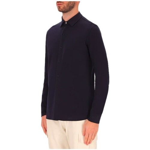 Distretto12 Active Tew Blue Hemd Blau