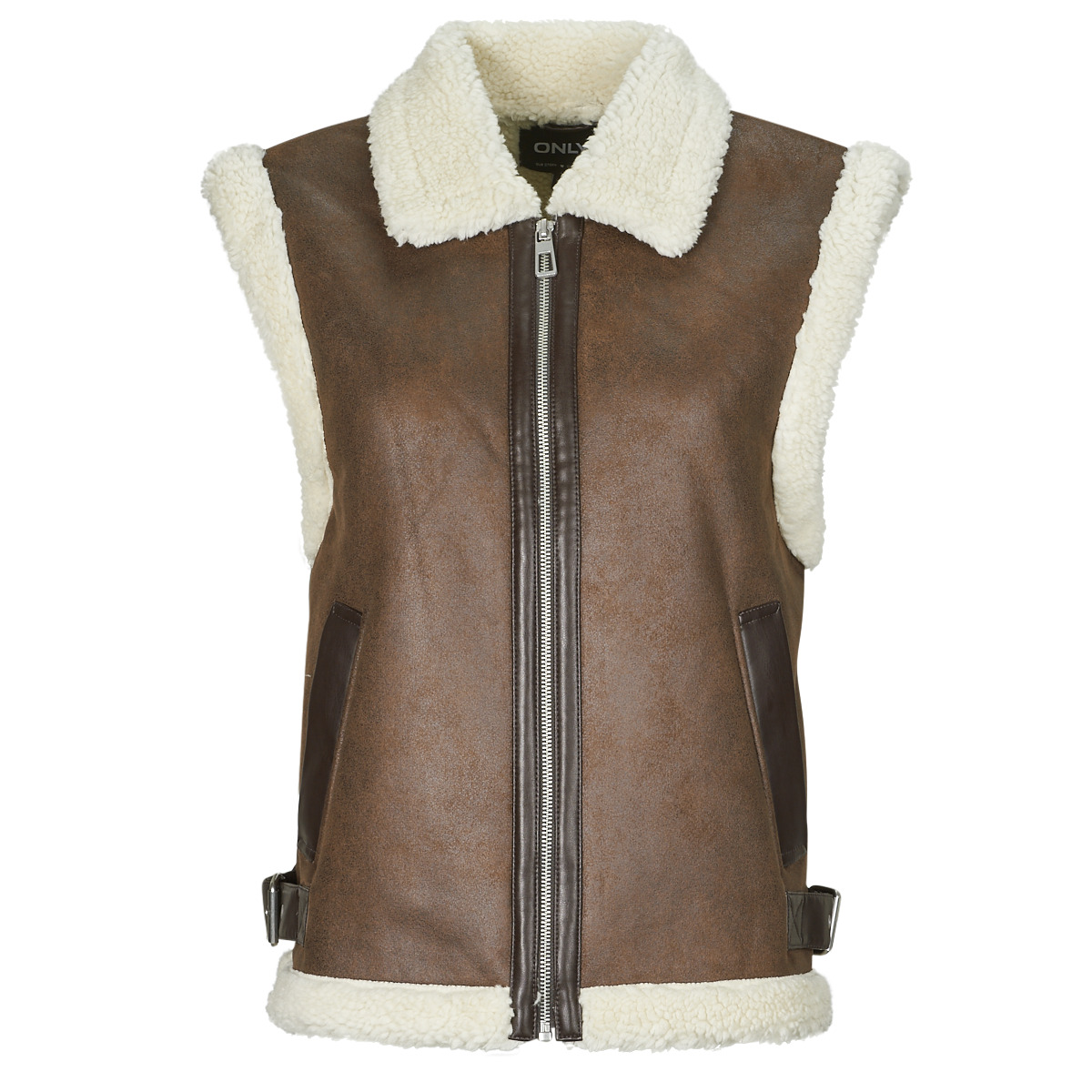 Kleidung Damen Lederjacken / Kunstlederjacken Only ONLBETTY Braun
