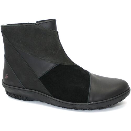 Schuhe Damen Low Boots Art -RRR-1434-BL Schwarz