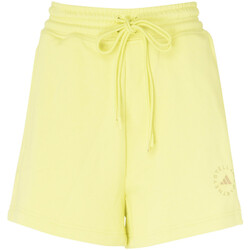 Kleidung Damen Hosen adidas Performance Shorts  in gelber Baumwolle Gelb