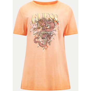 Kleidung Damen T-Shirts & Poloshirts Guess W4GI50 K9SN1 Orange