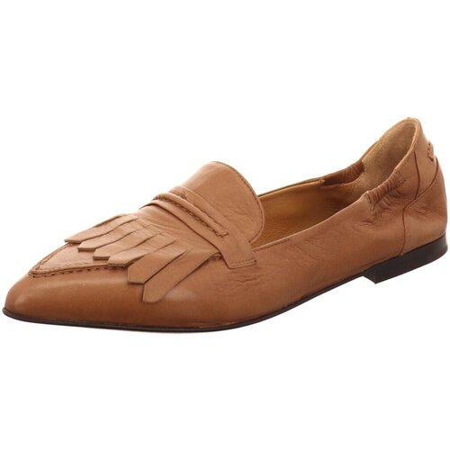 Schuhe Damen Slipper Pomme D'or Premium 0276-camel Braun