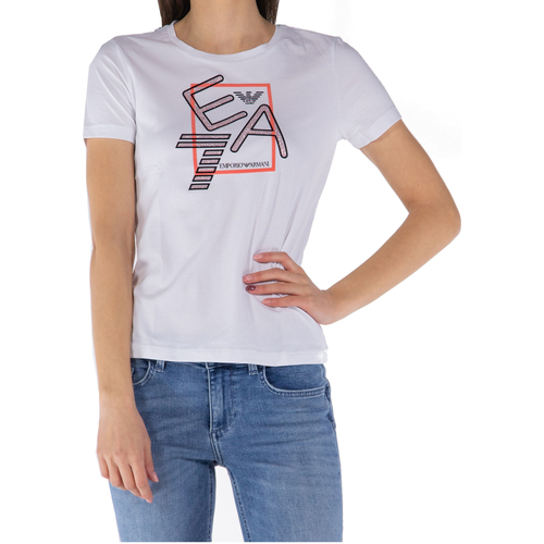 Kleidung Damen T-Shirts Emporio Armani EA7 3DTT32-TJFKZ Weiss