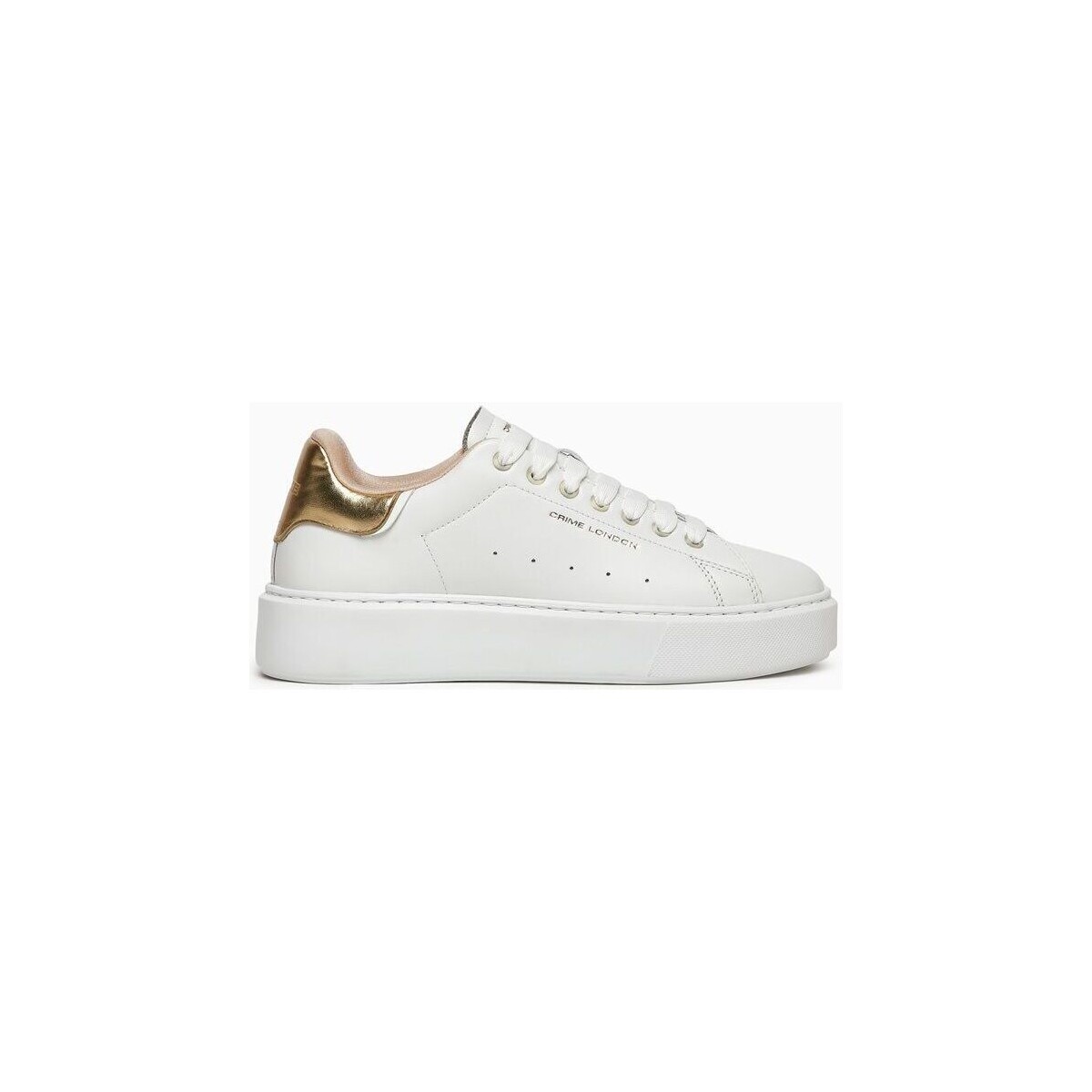 Schuhe Damen Sneaker Crime London ELEVATE 27705-PP6 WHITE/GOLD Weiss