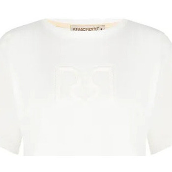 Kleidung Damen T-Shirts & Poloshirts Rinascimento CFC0117500003 Creme Weiß