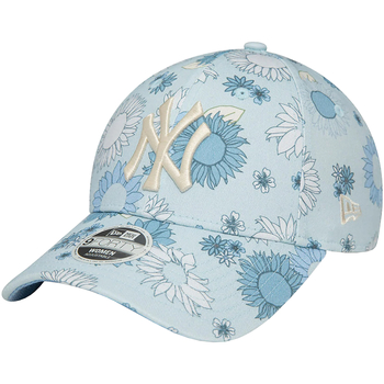 Accessoires Damen Schirmmütze New-Era 9FORTY New York Yankees Floral All Over Print Cap Blau
