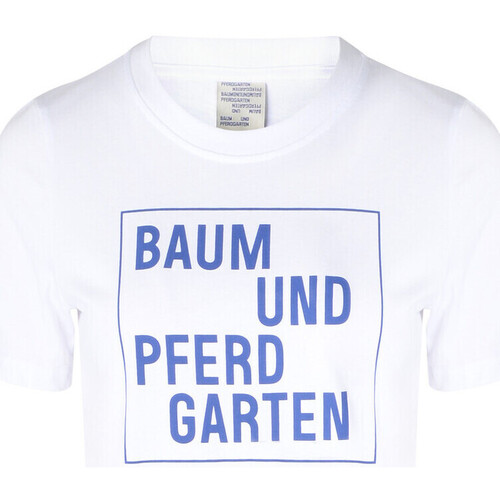 Kleidung Damen T-Shirts & Poloshirts Baum Und Pferdgarten T-Shirt  weiß mit blauem Aufdruck Other