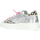 Schuhe Damen Sneaker Low Cetti GLITZER-SNEAKERS C1342 Silbern