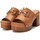 Schuhe Damen Pantoffel Carmela 32621 Beige