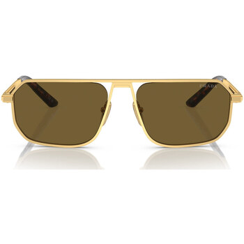 Uhren & Schmuck Sonnenbrillen Prada Sonnenbrille PRA53S 1BK01T Gold