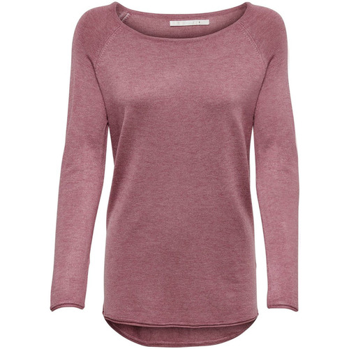 Kleidung Damen Pullover Only 15109964 - MILA LACY L/S LANG KNT NOOS Rosa