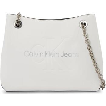 Taschen Damen Taschen Calvin Klein Jeans K60K607831 - GEFORMTE SCHULTER MONO Weiss