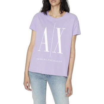 Kleidung Damen T-Shirts EAX T-SHIRT 8NYTCX YJG3Z Violett