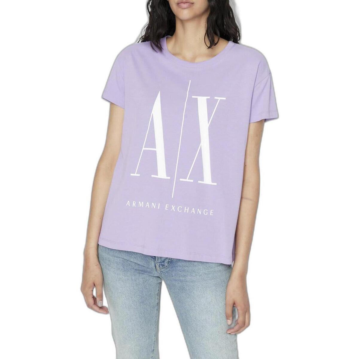 Kleidung Damen T-Shirts EAX T-SHIRT 8NYTCX YJG3Z Violett