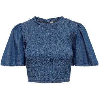 Kleidung Damen T-Shirts Jacqueline De Yong JDYWENDY 2/4 SMOCK TOP WVN - 15261338 Blau