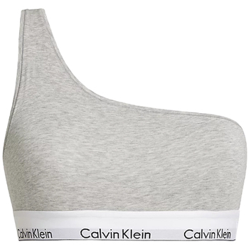Unterwäsche Damen Full Cup BH Calvin Klein Jeans UNLINED BRALETTE (ONE SHOULDER) 000QF7007E Grau