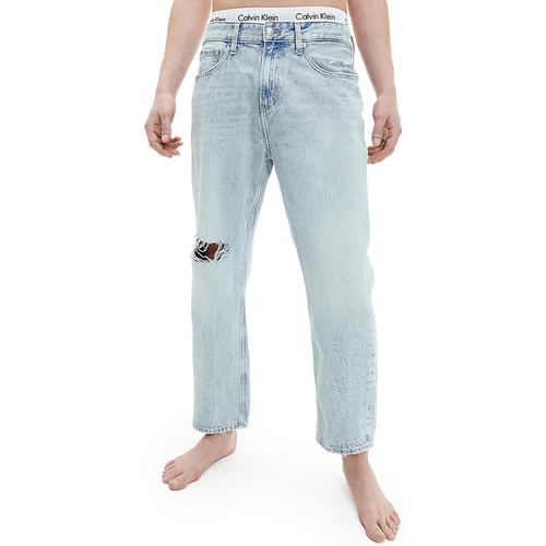 Kleidung Herren Straight Leg Jeans Calvin Klein Jeans 90S STRAIGHT CROP J30J321118 Blau
