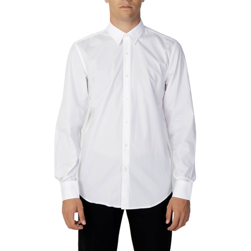 Kleidung Herren Langärmelige Hemden Antony Morato NAPOLI MMSL00628-FA400078 Weiss