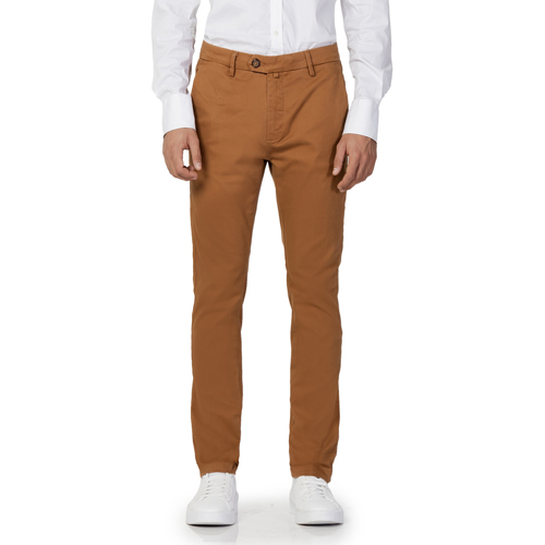 Kleidung Herren Hosen Borghese Firenze - Pantalone Elegante Twill - Fit Slim Orange