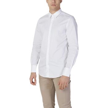 Kleidung Herren Langärmelige Hemden Antony Morato CAMICIA MILANO SUPER SLIM FIT - FA450010 Weiss