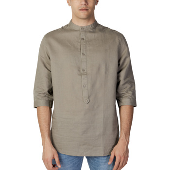 Kleidung Herren Kurzärmelige Hemden Antony Morato REGULAR FIT MMSL00707-FA400074 Beige