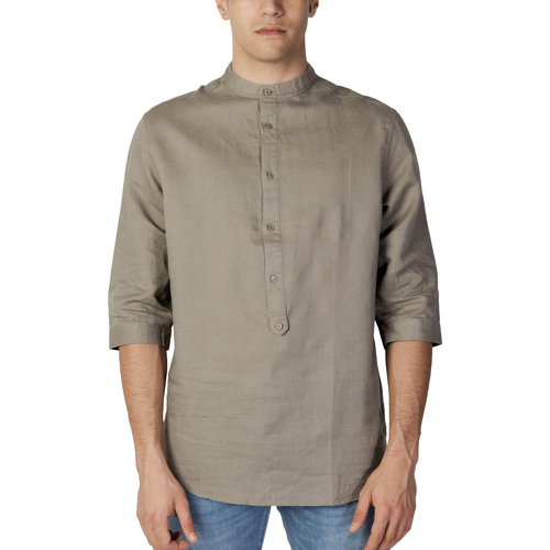 Kleidung Herren Kurzärmelige Hemden Antony Morato REGULAR FIT MMSL00707-FA400074 Beige