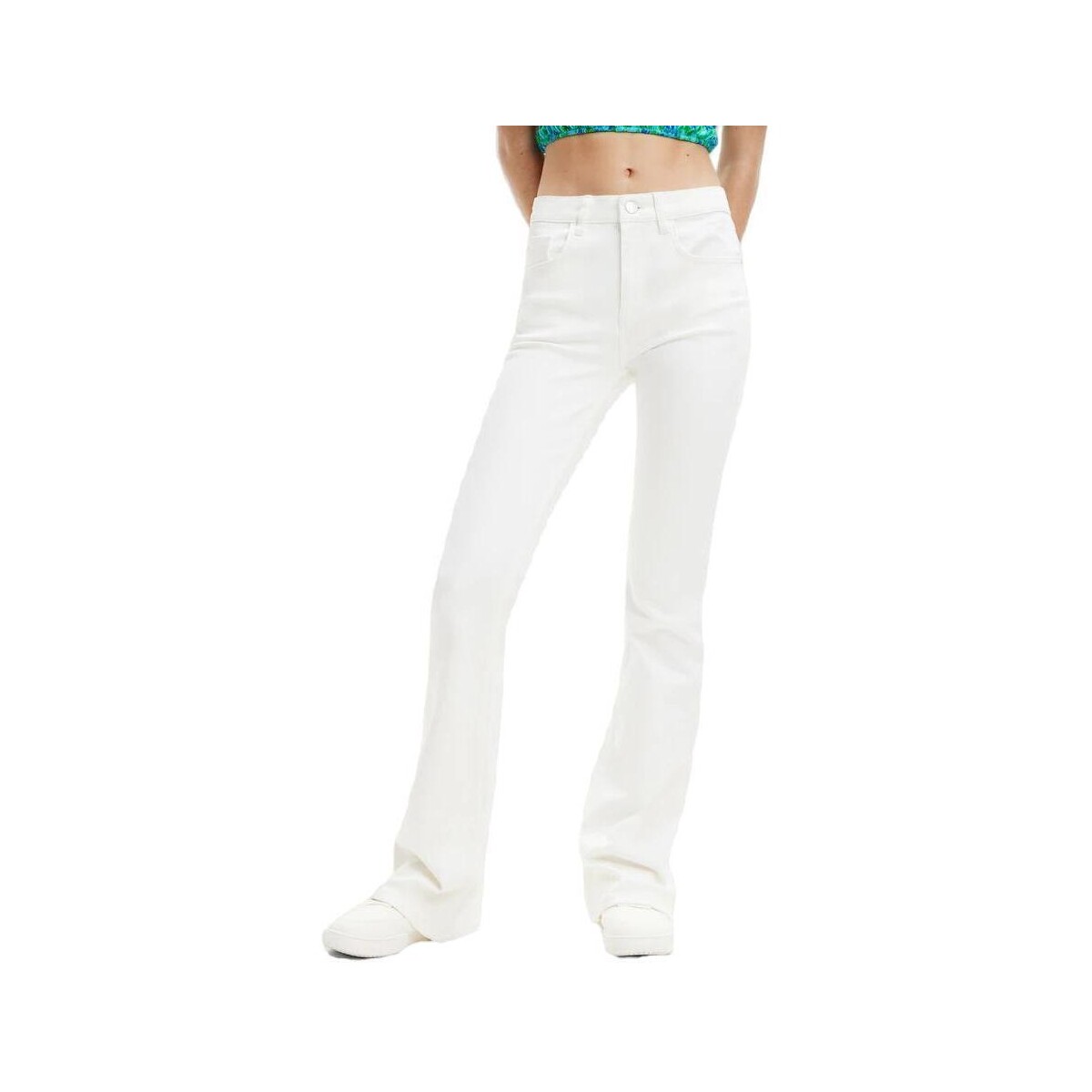Kleidung Damen Slim Fit Jeans Desigual DENIM LUNA 23SWDD73 Weiss