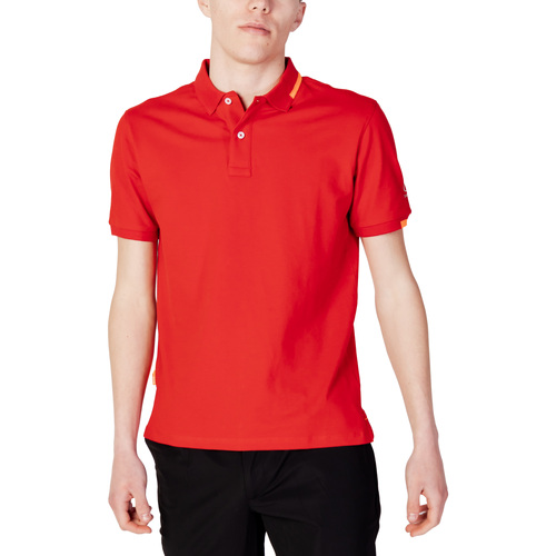 Kleidung Herren Polohemden Suns FEDERICO CLASSIC TAG IN PIQUET PLS01037U Rot