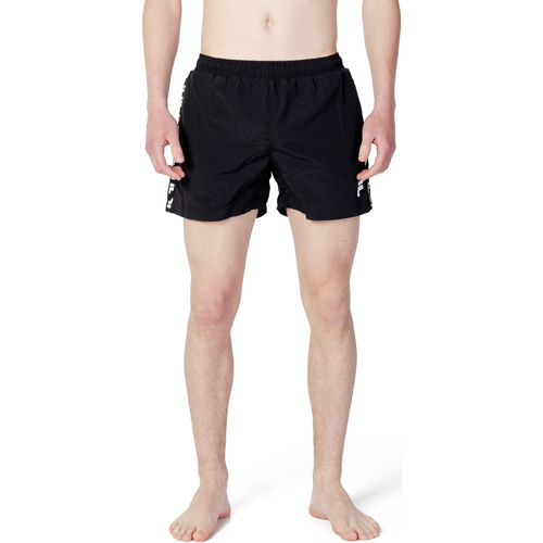 Kleidung Herren Badeanzug /Badeshorts Fila SEGRATE beach shorts FAM0386 Schwarz