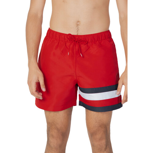 Kleidung Herren Badeanzug /Badeshorts Tommy Hilfiger MEDIUM DRAWSTRING FLAG UM0UM02934 Rot