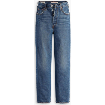 Kleidung Damen Straight Leg Jeans Levi's RIBCAGE STRAIGHT ANKLE 72693-0163 Blau