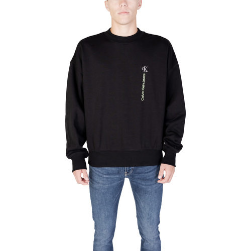 Kleidung Herren Sweatshirts Calvin Klein Jeans VERTICAL INSTITUTION J30J324119 Schwarz